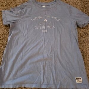 Roots T Shirt - Large - Blue